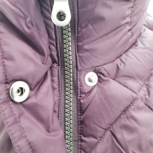 Eddie Bauer Purple EB700 Premium Goose Down Puffer Jacket Women's Size XL - Picture 9 of 11